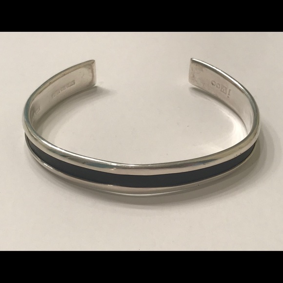 John Varvatos Other - John Varvatos Silver Leather Cuff Bracelet
